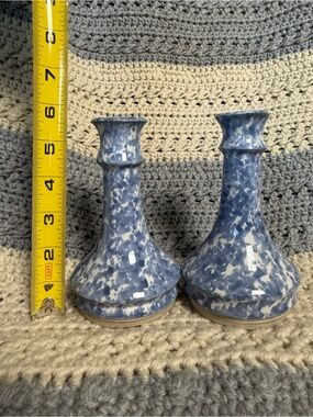 Gerald Henn Vintage Pottery Country Home Collection Candlestick Holders